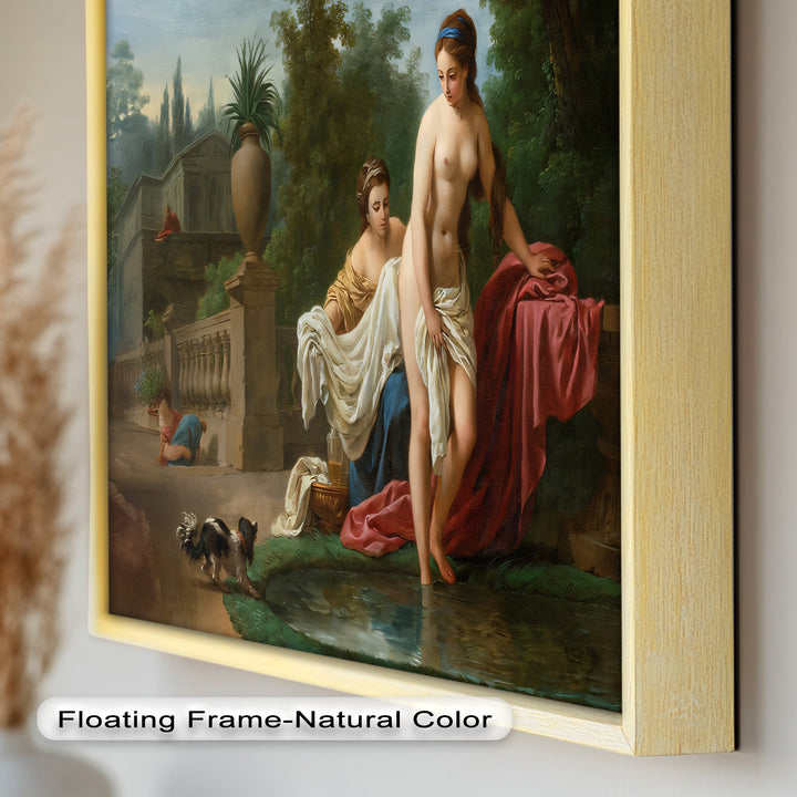 Bathing in the Garden – Neoclassical Elegance Oil Painting