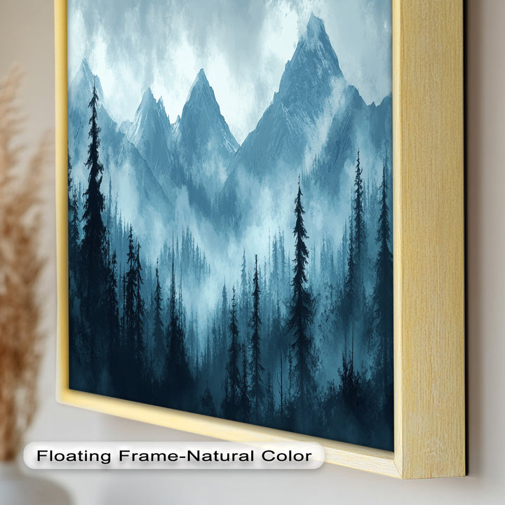 Misty Mountain Pines – Landscape Oil Paintings