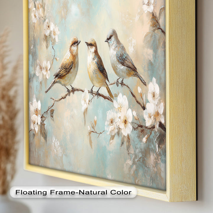 Springtime Songbirds – Animal Oil Painting