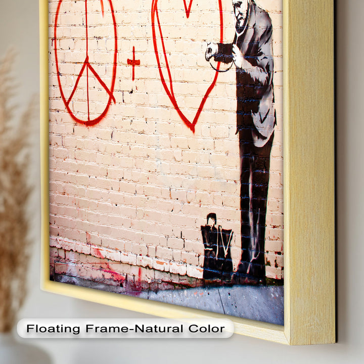 Peace + Love Equation – Banksy Oil Painting