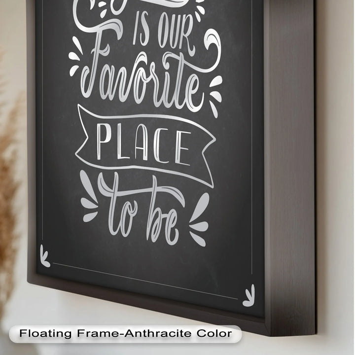 Together Is Our Favorite Place – Chalk Style Oil Painting - MyPhotoStation