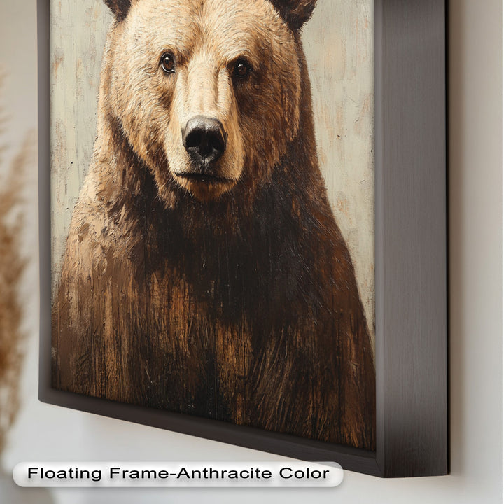 Brown Bear Portrait - Animal Oil Painting