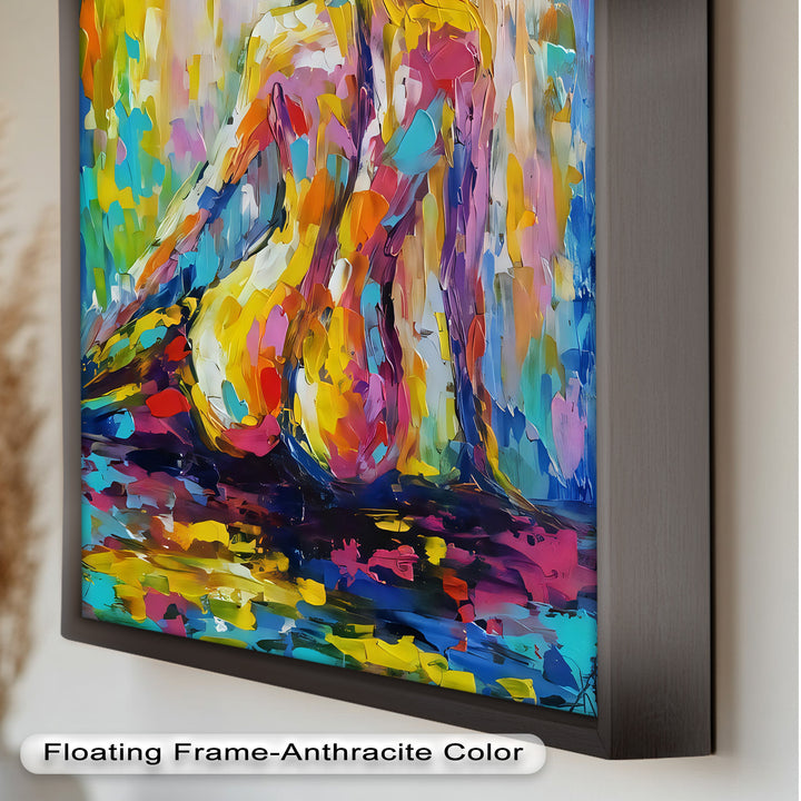 Radiant Reverie – Colorful Nude Impressionist Oil Painting