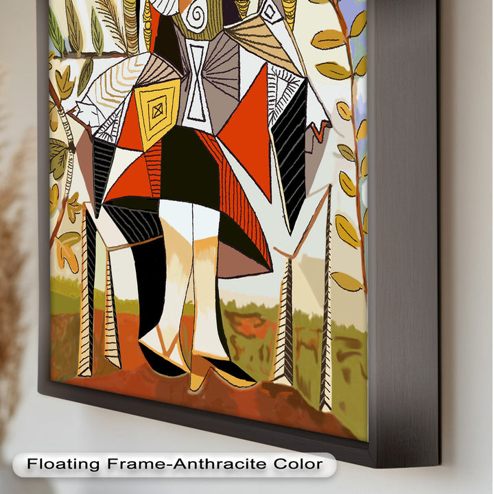 Queen Among Leaves – Picasso Style Cubist Oil Painting