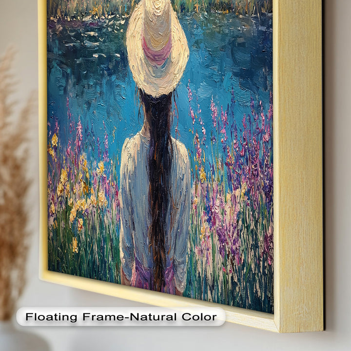 Girl by the Water – Impressionist Oil Painting