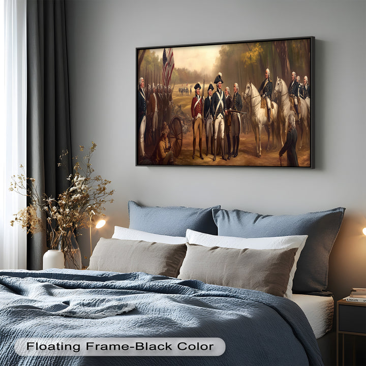 Revolutionary March – American Army Oil Painting