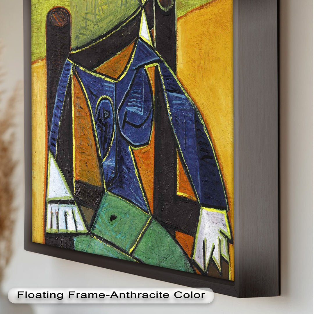 Woman in a Spiral Hat – Picasso-Style Cubist Oil Painting