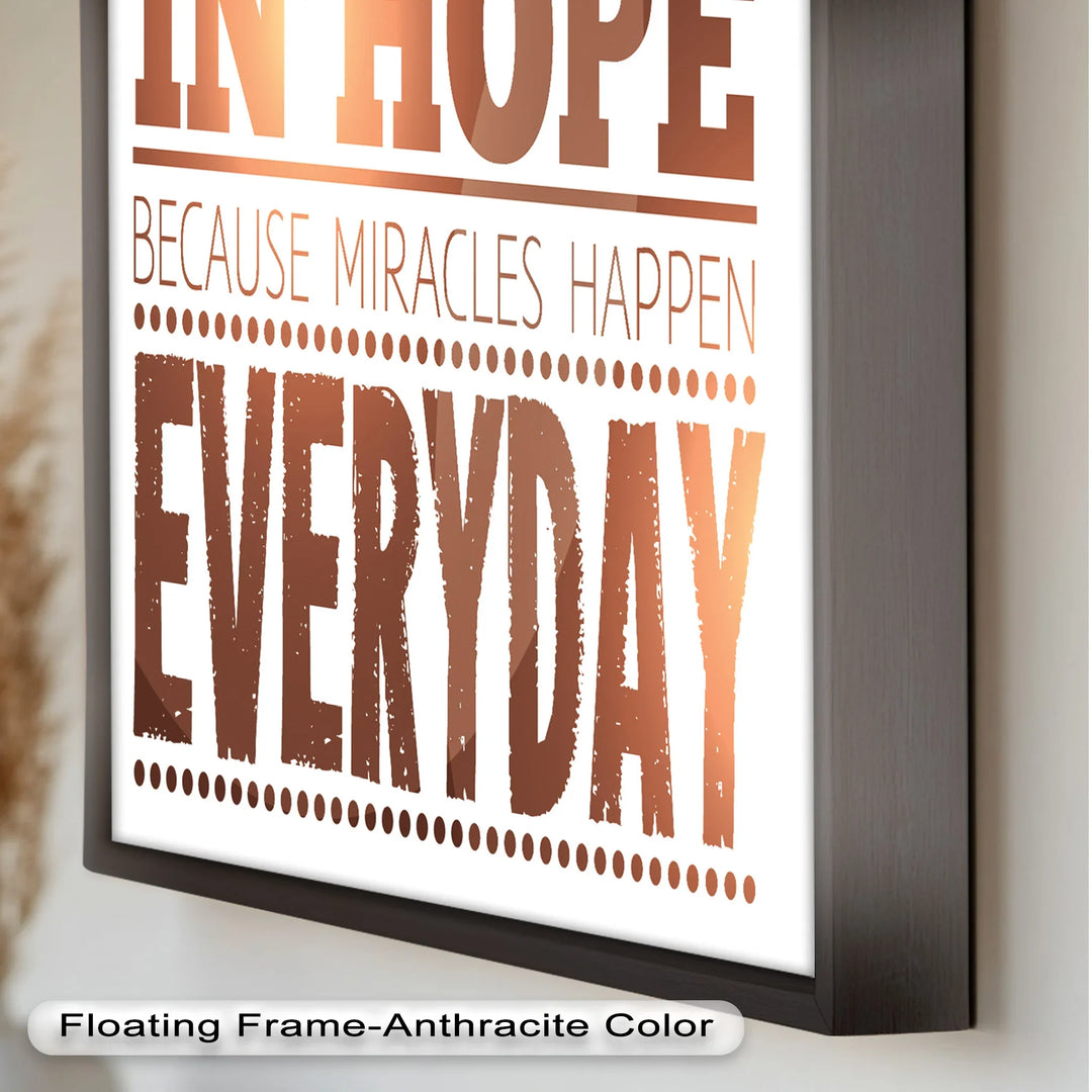 Believe in Hope – Motivational Oil Painting - MyPhotoStation