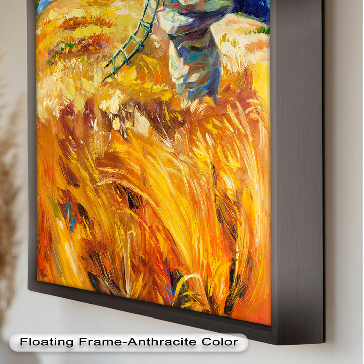 Golden Harvest – Impressionist Oil Painting