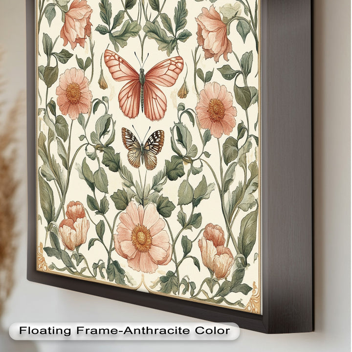 Whimsy in Bloom – Vintage Botanisches Ölgemälde