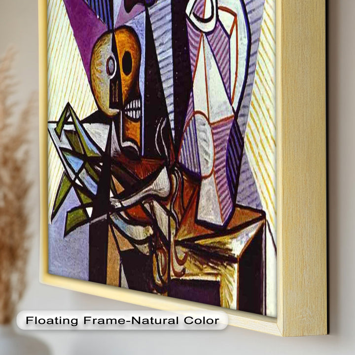 Still Life with Skull by Picasso – Symbolic Cubist Oil Painting
