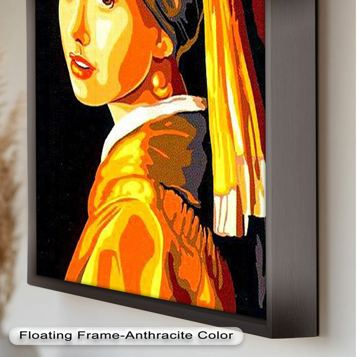 Modern Interpretation of Girl with a Pearl Earring - Renaissance Oil Painting