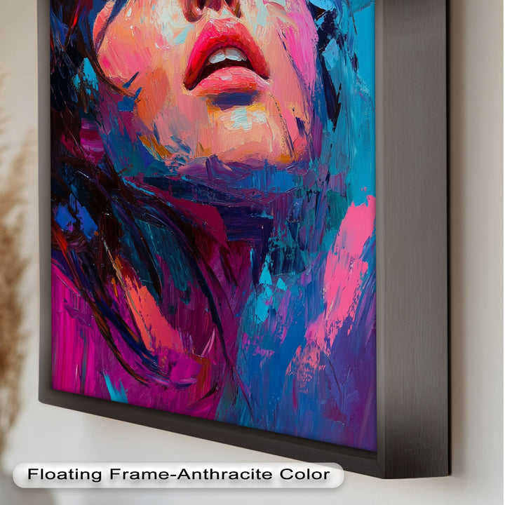 Ecstasy in Color – Vibrant Expressionist Portrait Oil Painting