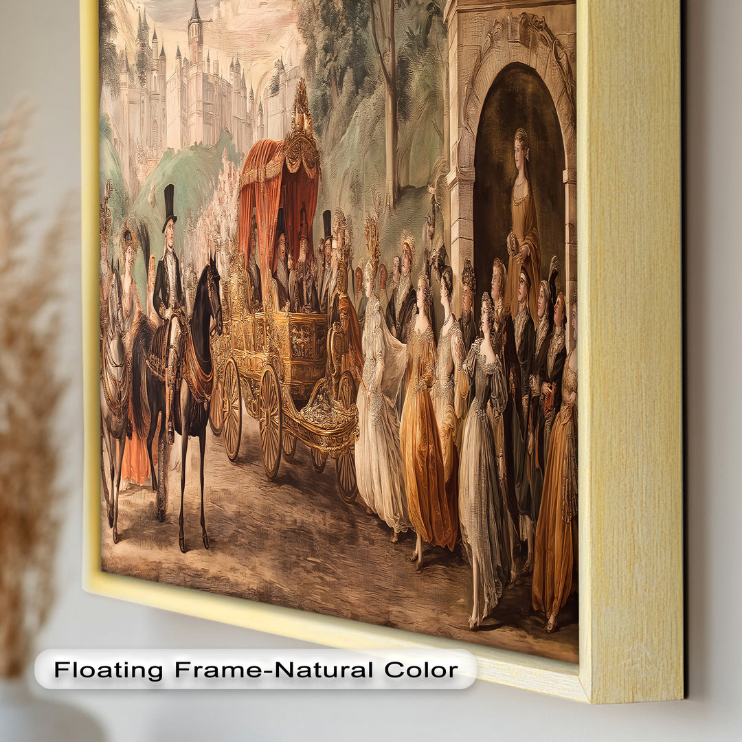 Royal Carriage Procession – Grand Baroque Parade Oil Painting