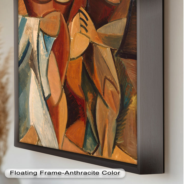 Embrace in Earth Tones – Picasso Oil Painting