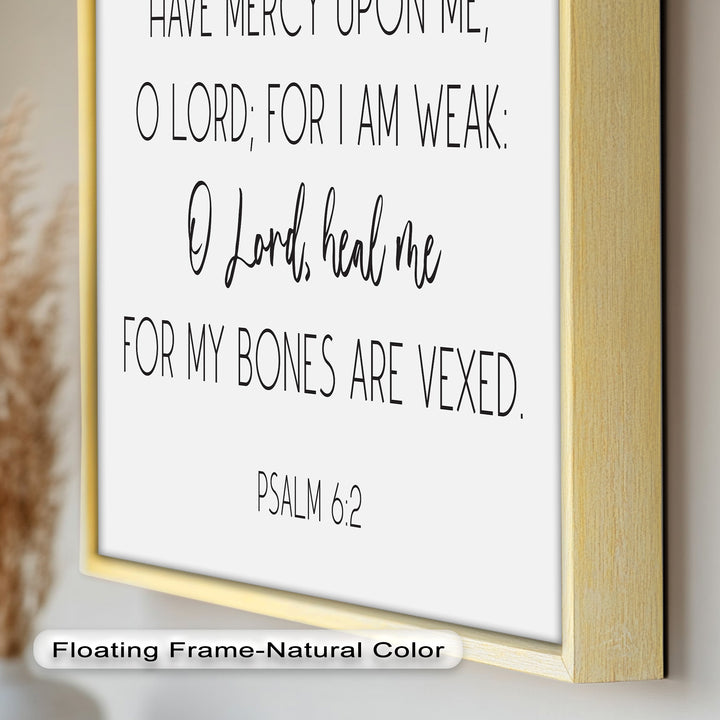 Psalm 6:2 Wandkunst – Christliche Bibel-Ölgemälde