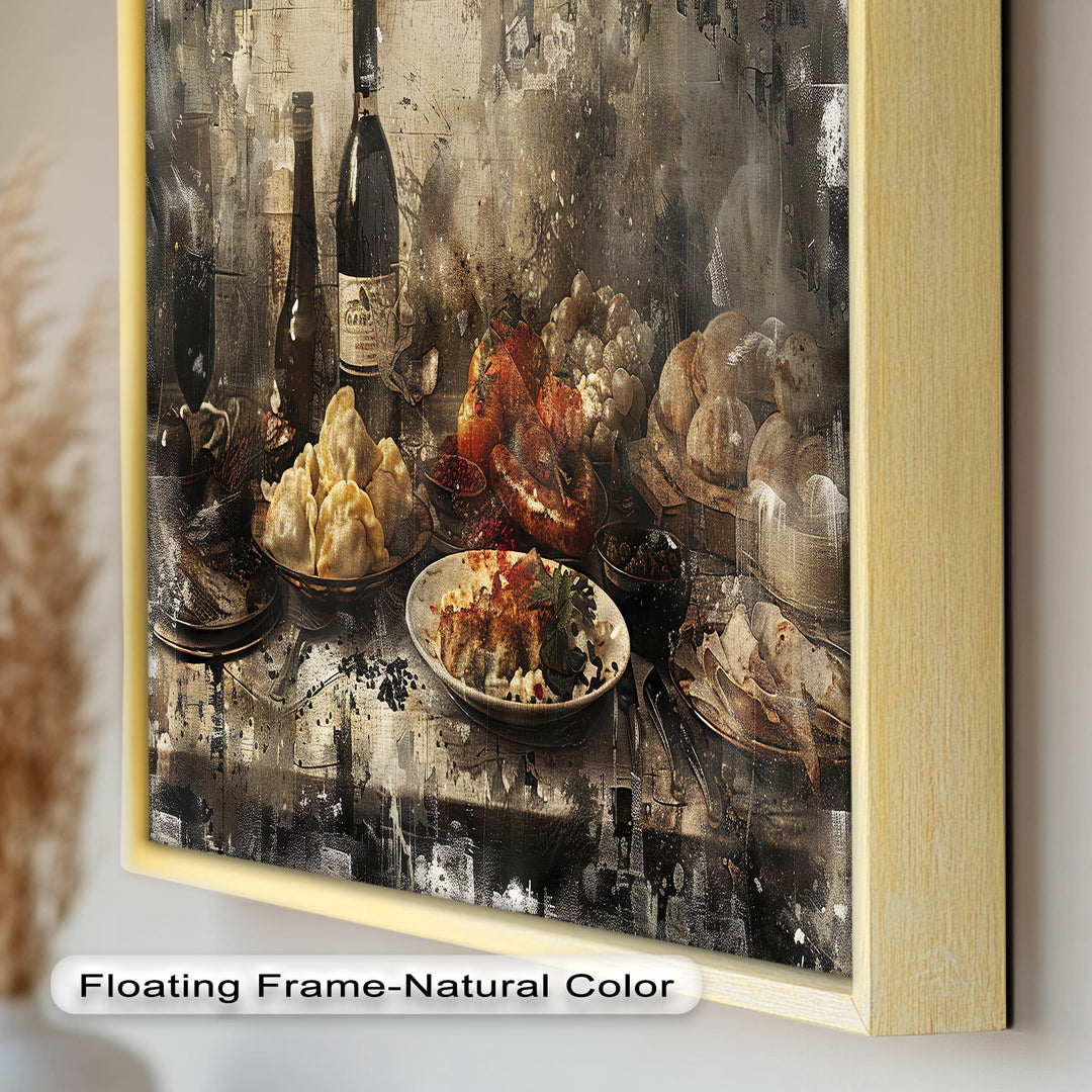 Rustic Feast – Vintage Culinary Still Life Food Painting
