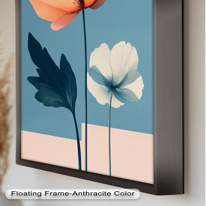 Serene Bloom – Boho Floral Oil Painting