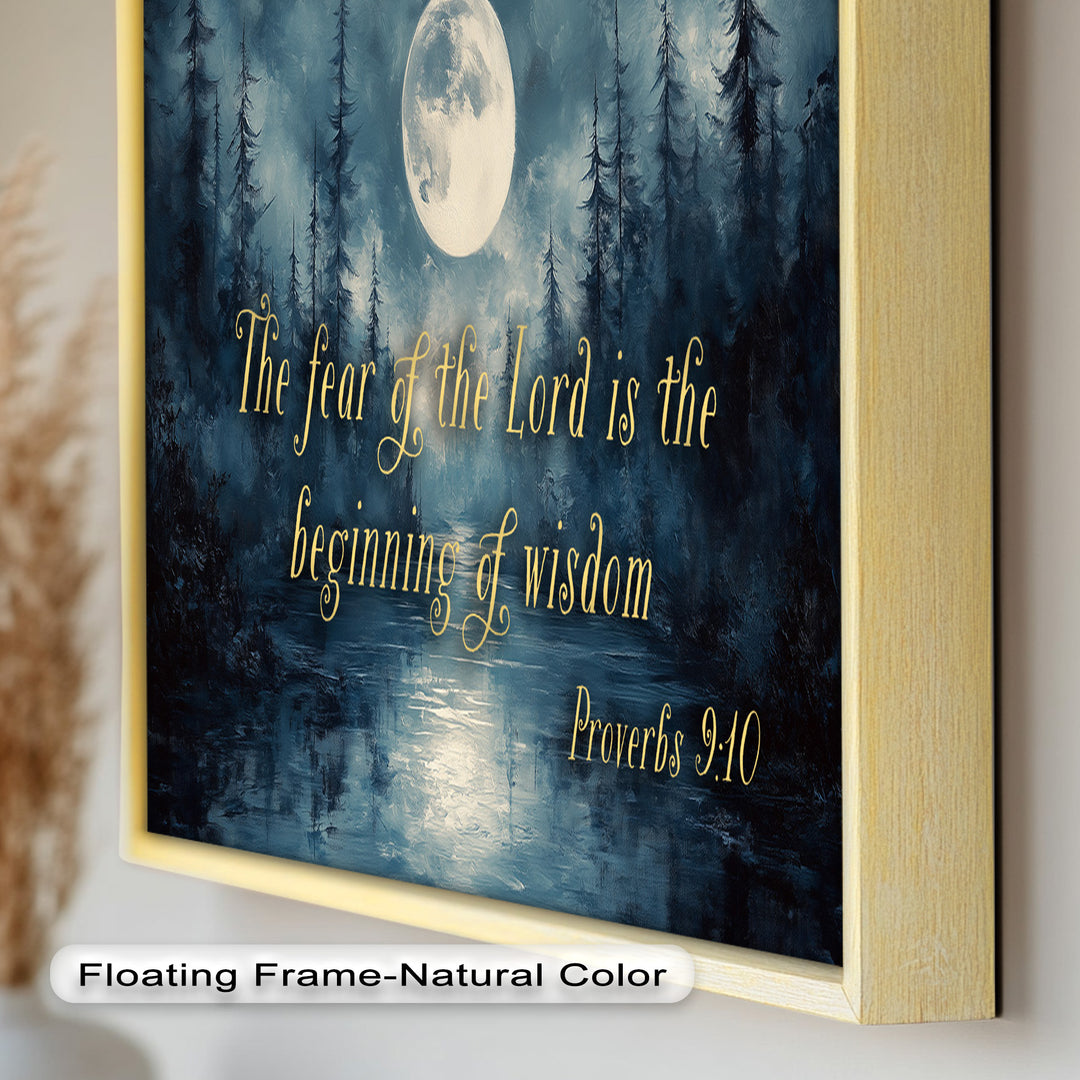 Proverbs 9:10 – The Fear of the Lord Bible Verse Oil Painting