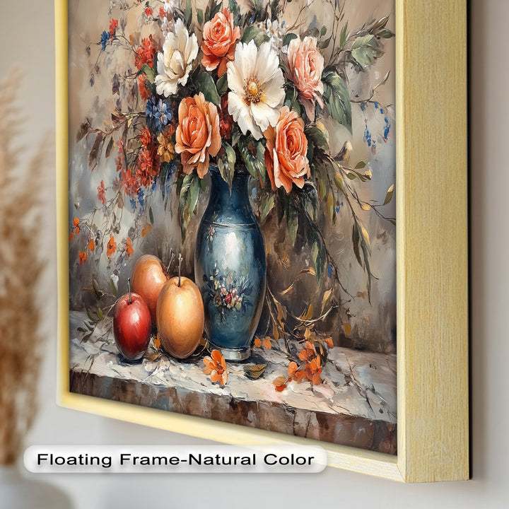 Vintage Floral Harmony – Still Life Oil Painting