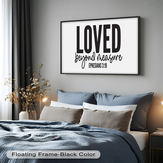 Bible Verse Oil Painting – Ephesians 3:19 Faith Art for Christian Homes