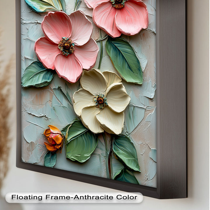Petal Whispers – Floral Elegance Flower Oil Painting
