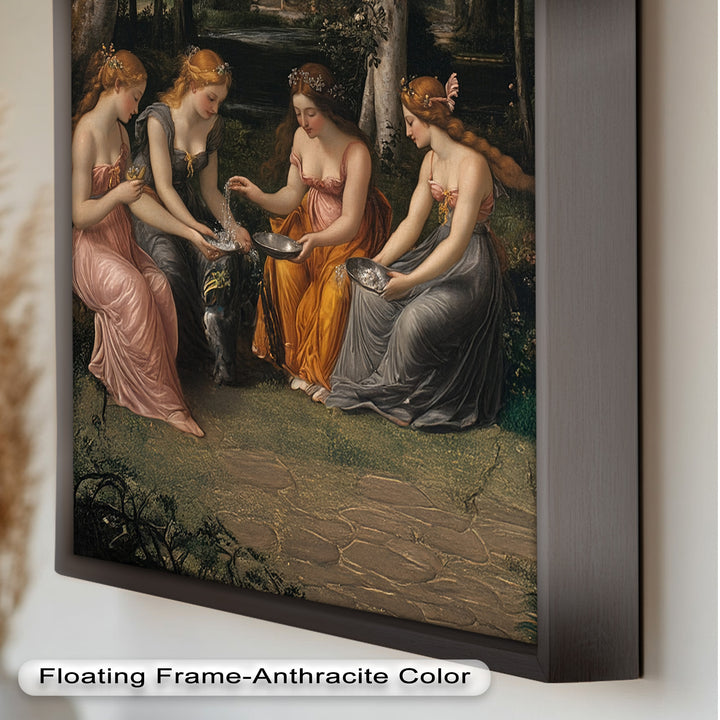 Forest Nymphs at the Spring – Mythical Gathering Oil Painting