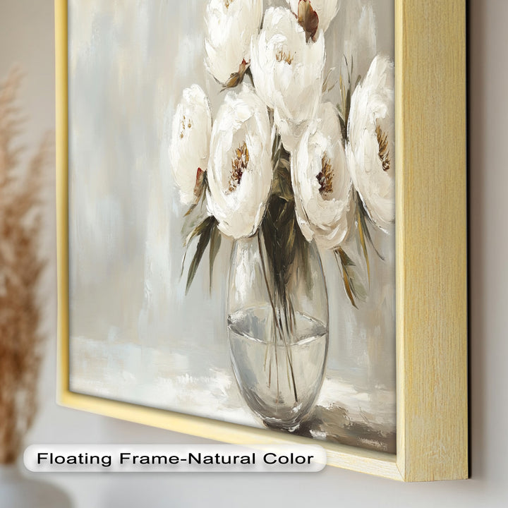 White Peony Bouquet – Floral Oil Paintings
