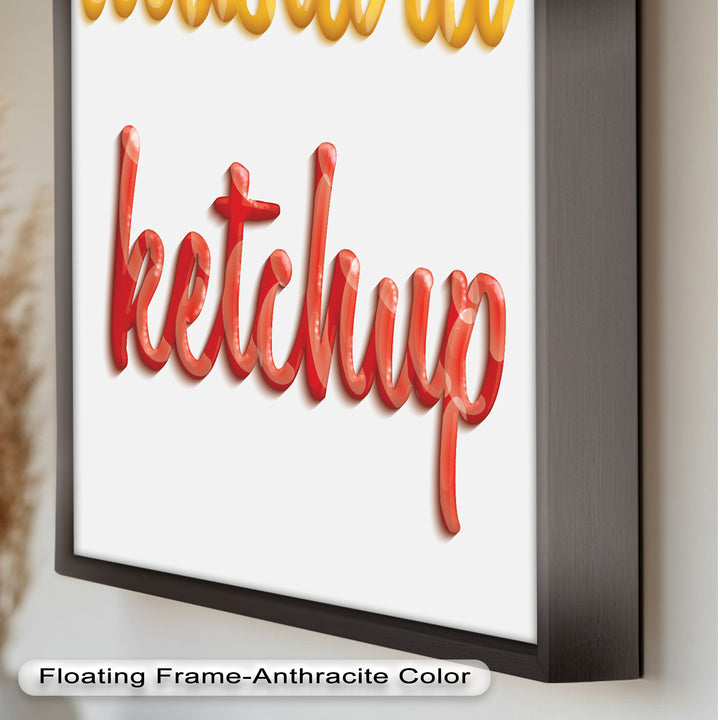 Mustard & Ketchup – Typography Oil Painting