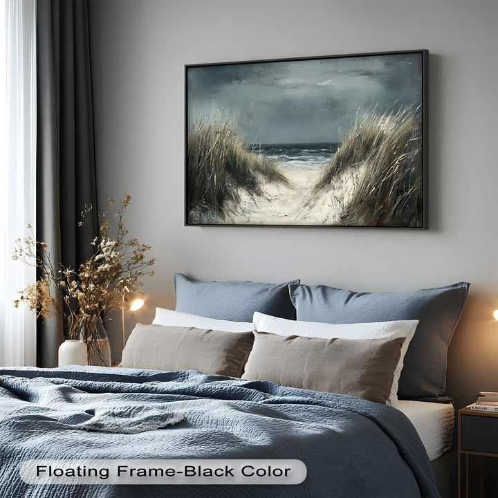 Stormy Beach Landscape - Realism Oil Painting