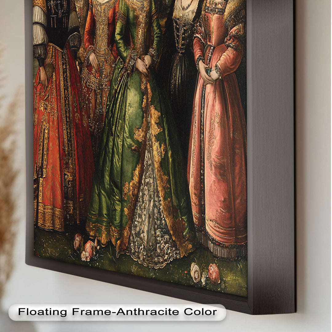 Königliches Hofporträt – Ölgemälde der Renaissance-Aristokratie