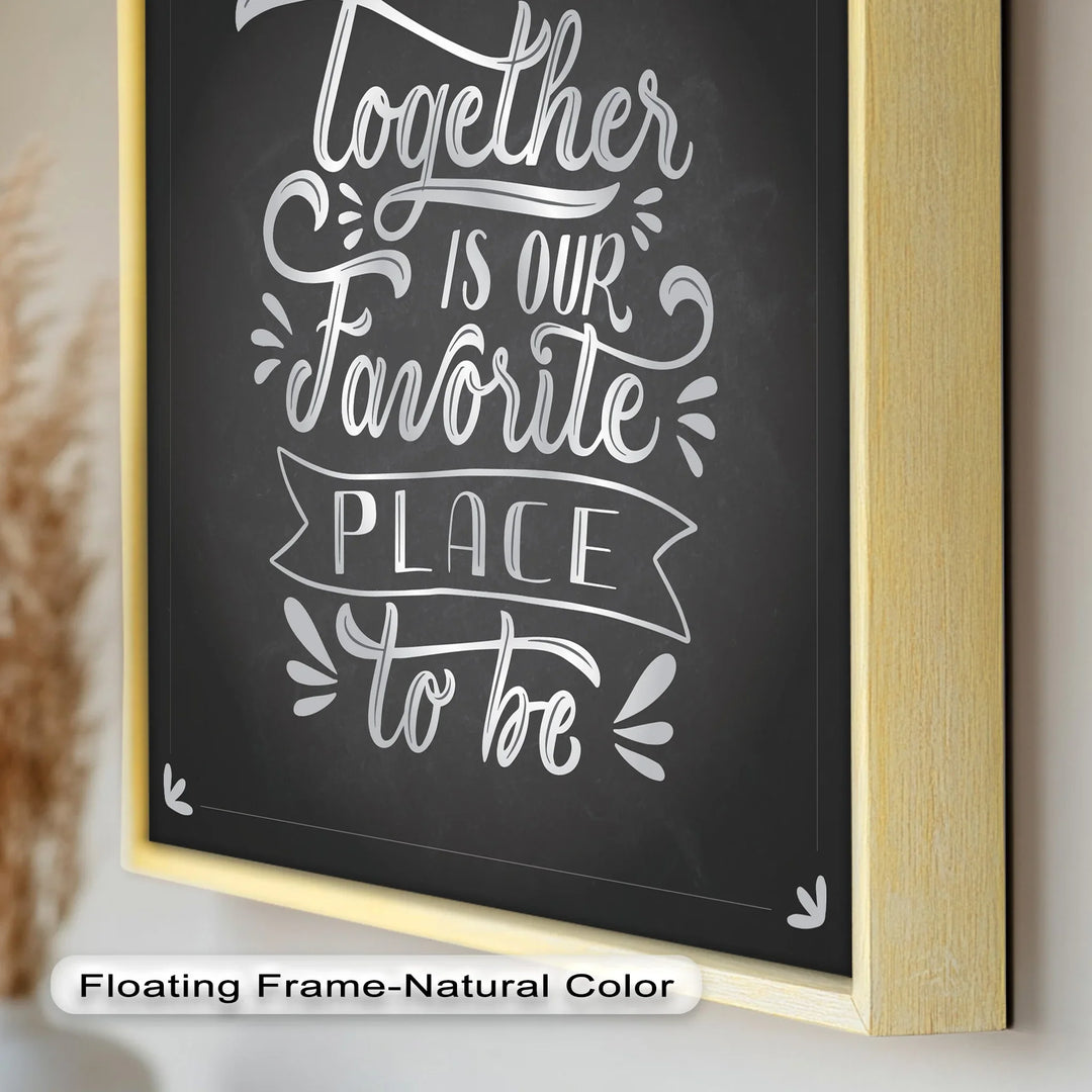 Together Is Our Favorite Place – Modern Oil Paintings - MyPhotoStation