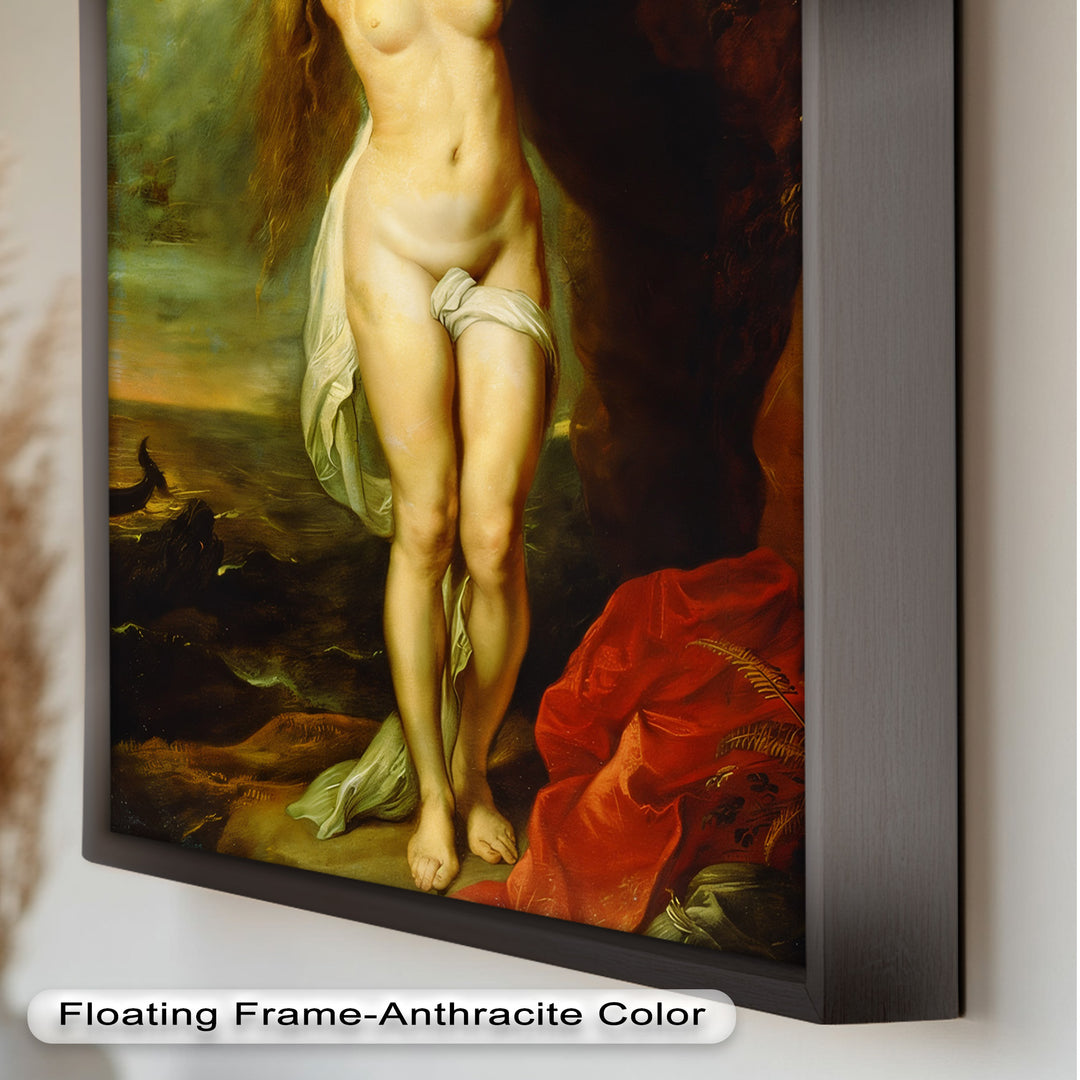 Andromeda Bound – Mythological Renaissance Nude Oil Painting