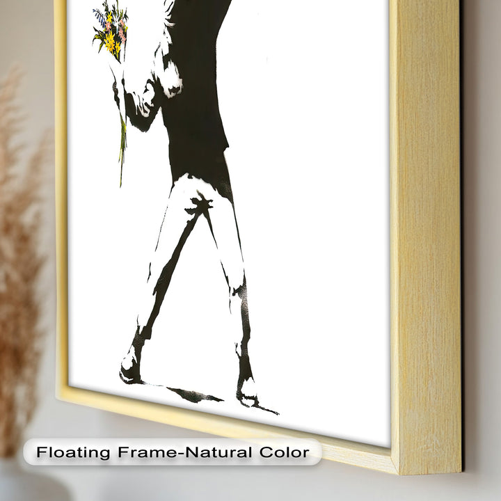 Flower Thrower – Iconic Protest Banksy Oil Painting