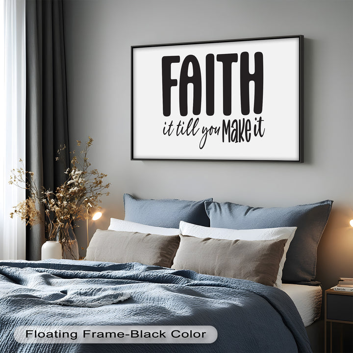 Faith It Till You Make It – Christian Oil Painting