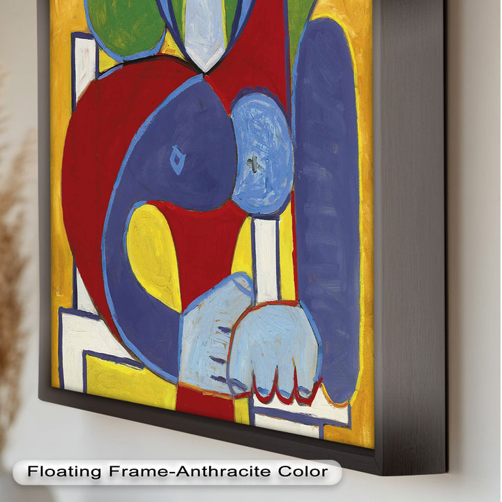 Color Harmony – Abstract Seated Woman Picasso Oil Painting