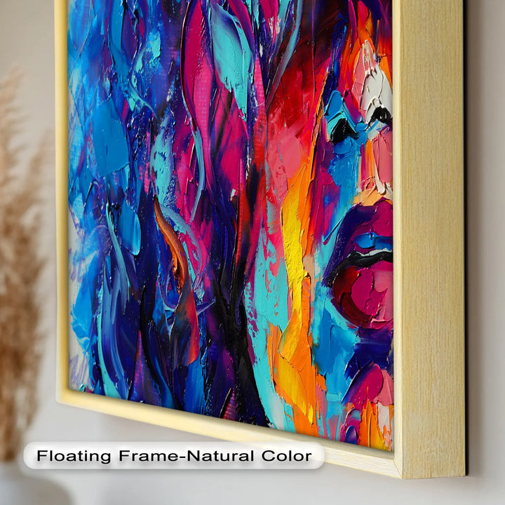 Colored Woman – Expressive Abstract Oil Painting - MyPhotoStation