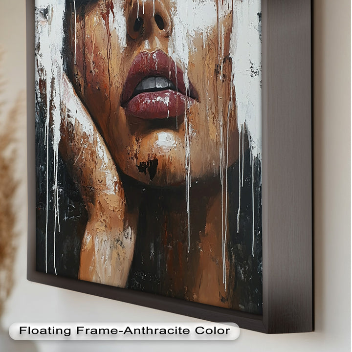 Dripping Silence – Modern Expressionist Abstract Oil Painting