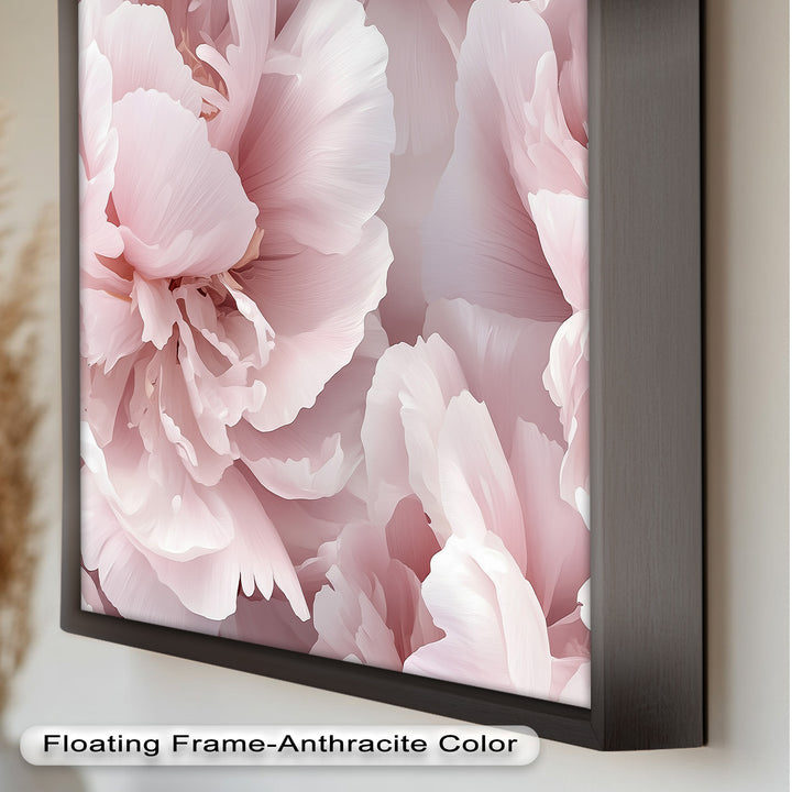 Blushing Petal Bloom – Soft Pink Peony Flower Oil Painting