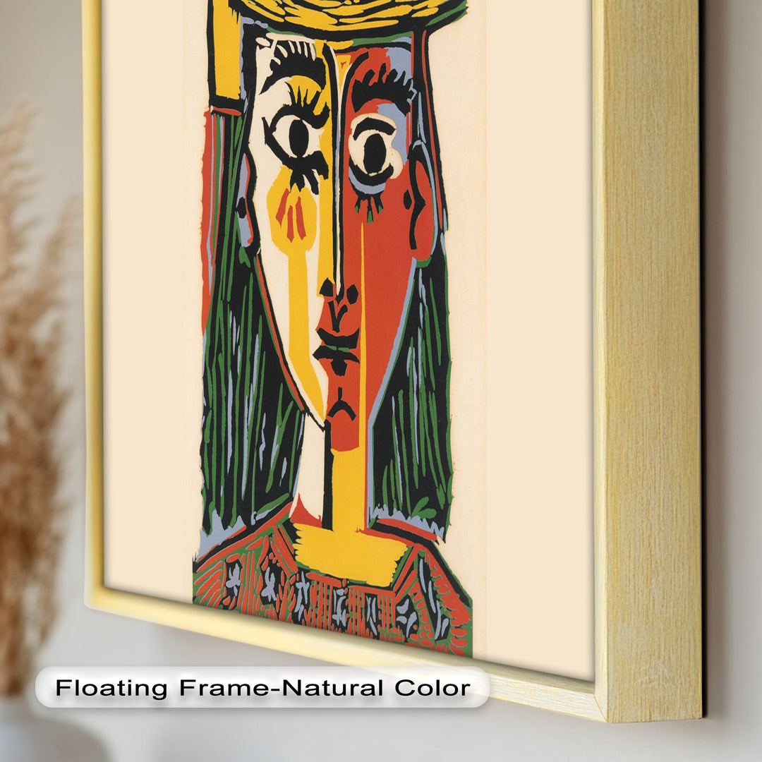 Picasso Woman with Hat – Cubist Portrait Oil Painting