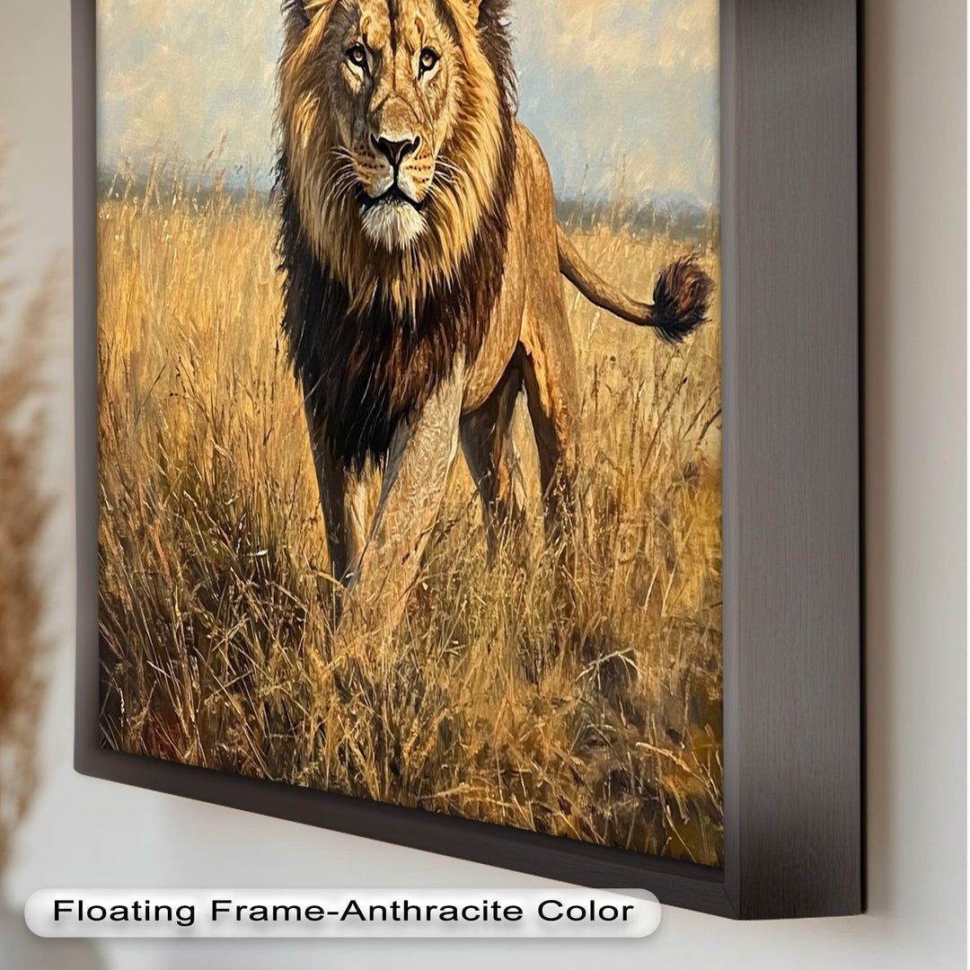 King of the Savannah – Animal Oil Painting