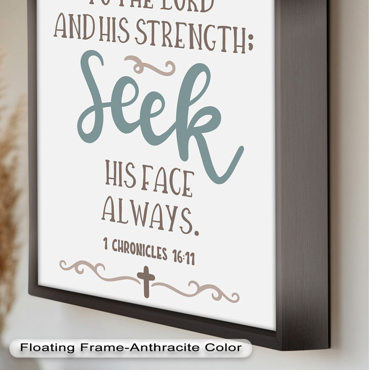 Seek His Face Always – 1 Chronicles 16:11 Oil Painting