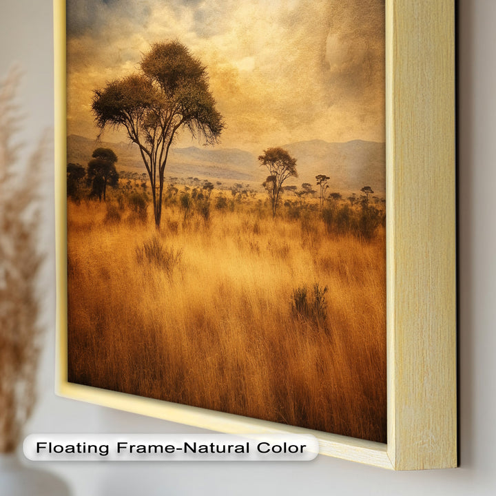 African Savanna Tree Wall Art – Landscape Oil Painting