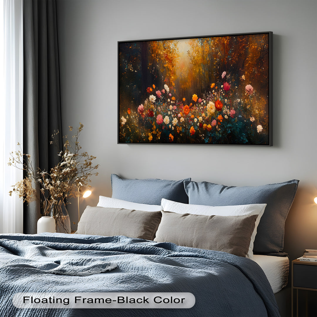 Forest Floral Landscape - Romanticism Oil Painting