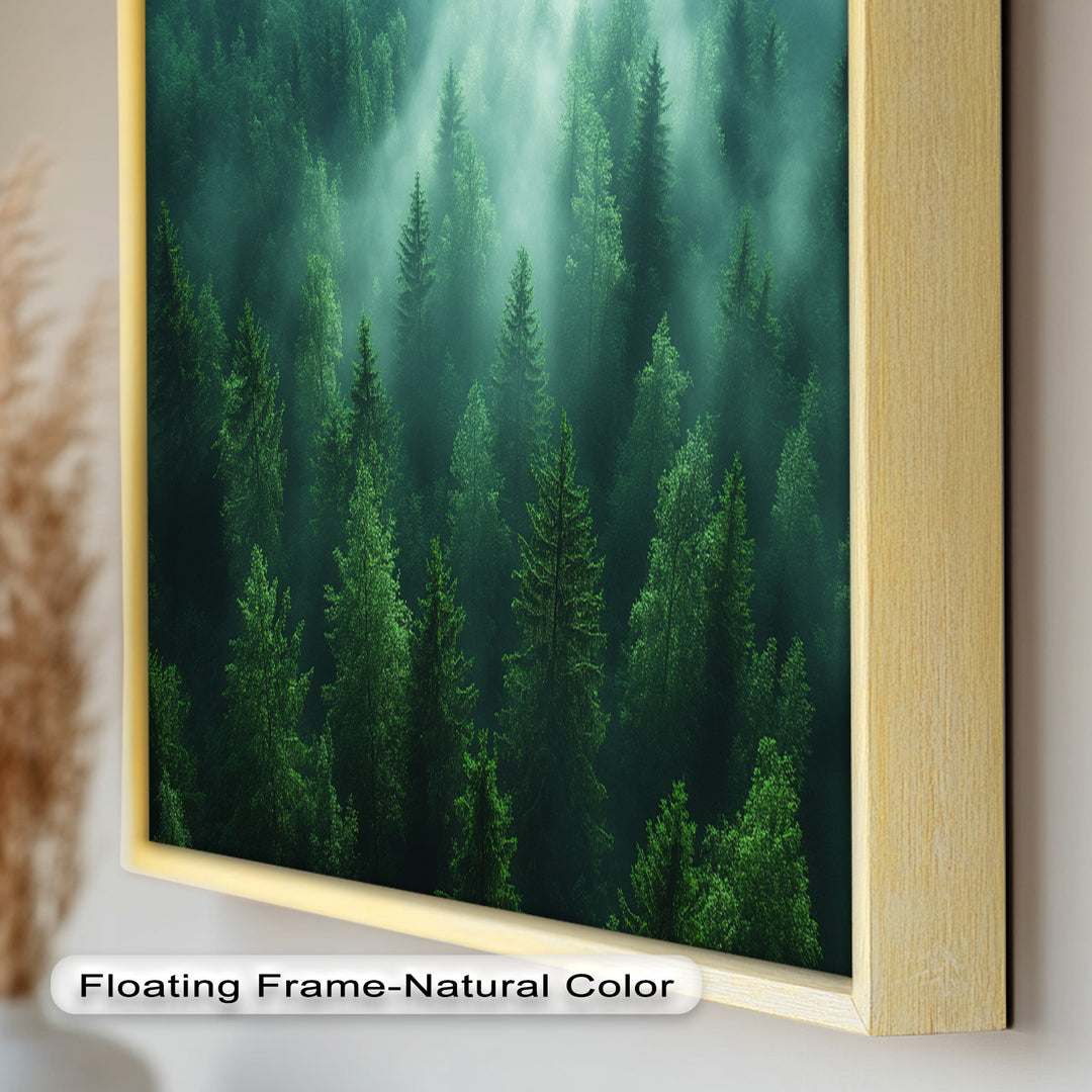 Misty Forest Landscape – Enchanting Nature Oil Painting