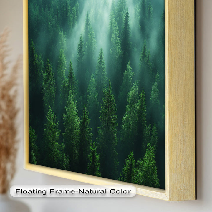 Misty Forest Landscape – Enchanting Nature Oil Painting