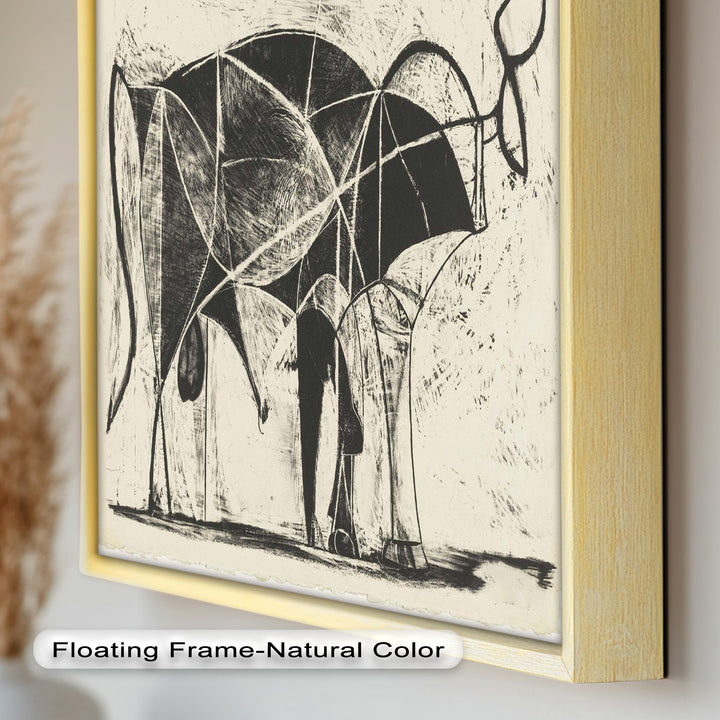 The Bull by Pablo Picasso – Minimal Abstract Oil Painting