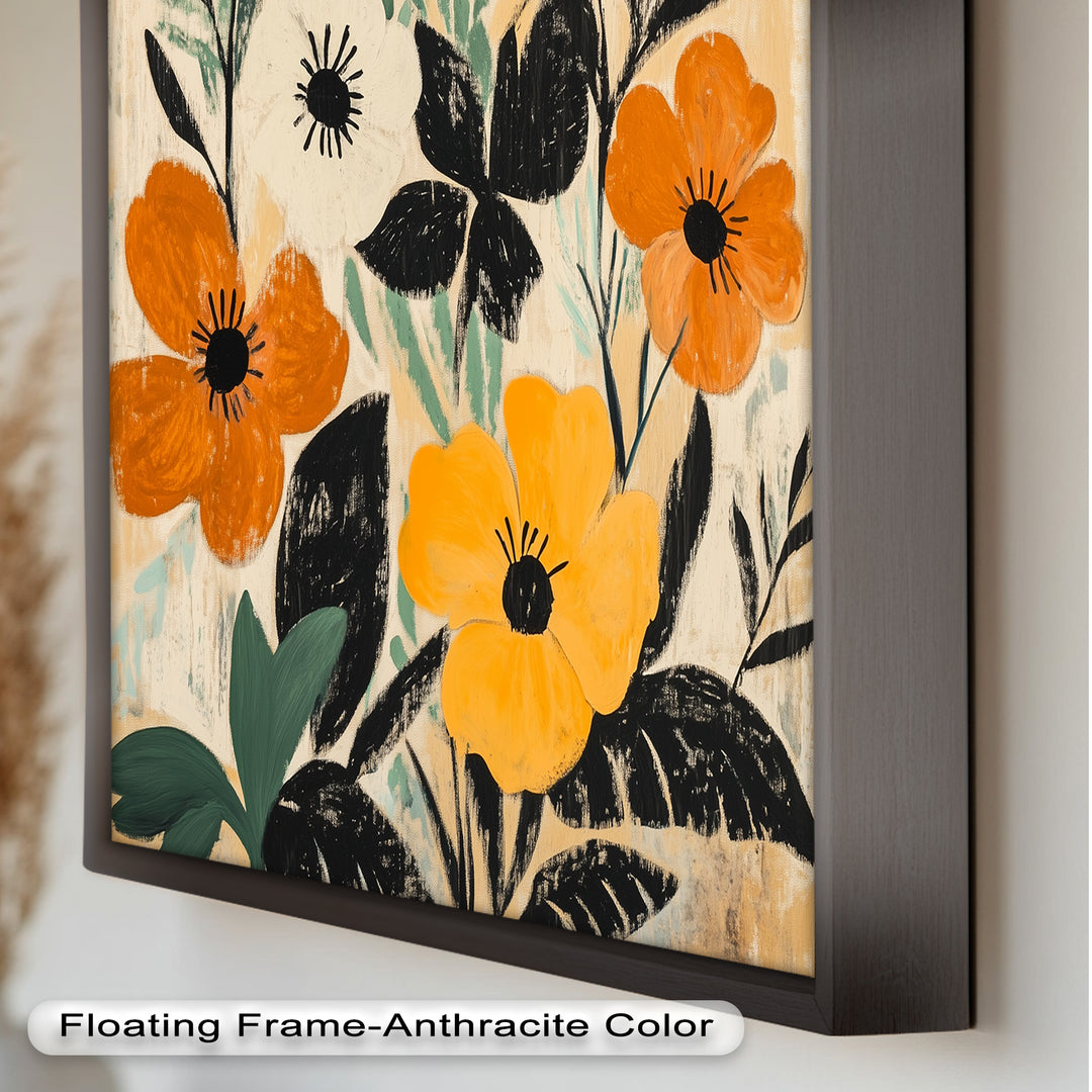 Harvest Blooms – Rustikales Boho-Ölgemälde
