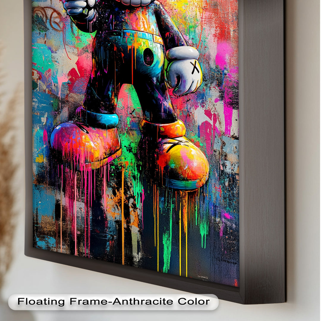 KAWS Street Blaster – Graffiti Pop Oil Painting