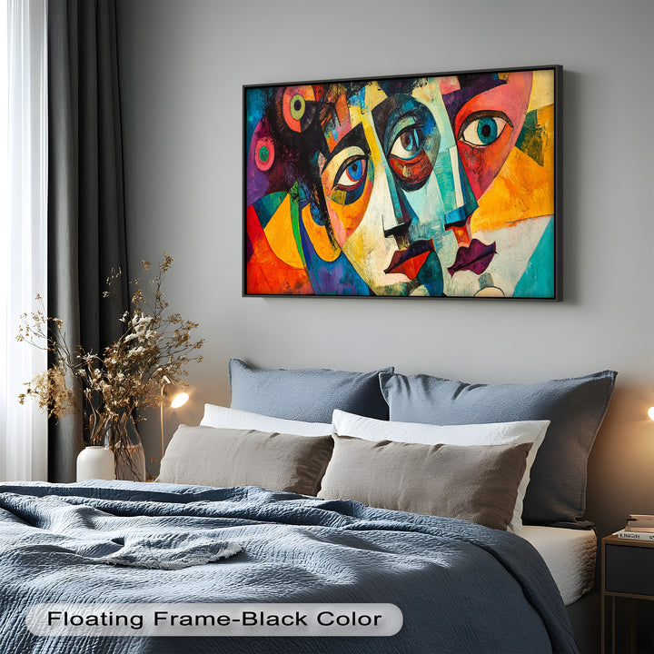 Fragmented Reflections – Abstract Oil Painting